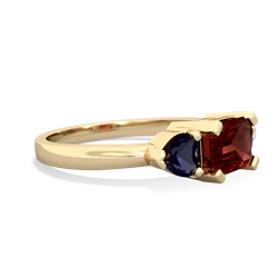 Garnet Three Stone 14K Yellow Gold ring R5235