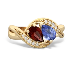 Garnet Summer Winds 14K Yellow Gold ring R5342