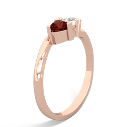 Garnet Sweethearts 14K Rose Gold ring R5260