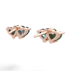 Jade Sweethearts 14K Rose Gold earrings E5260