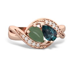 Jade Summer Winds 14K Rose Gold ring R5342