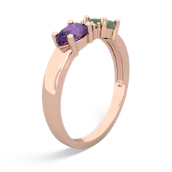 Jade Pear Bowtie 14K Rose Gold ring R0865