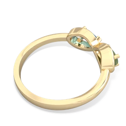 Jade Infinity 14K Yellow Gold ring R5050