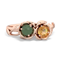 Jade Rose Garden 14K Rose Gold ring R5510