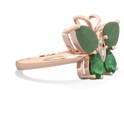 Jade Butterfly 14K Rose Gold ring R2215