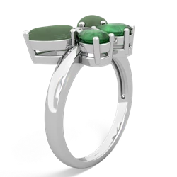 Jade Butterfly 14K White Gold ring R2215