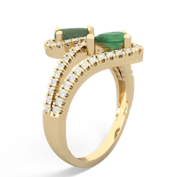 Jade Diamond Dazzler 14K Yellow Gold ring R3000