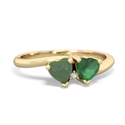 Jade Sweethearts 14K Yellow Gold ring R5260