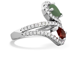 Jade Diamond Dazzler 14K White Gold ring R3000