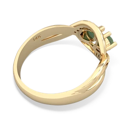 Jade Summer Winds 14K Yellow Gold ring R5342