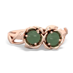 Jade Rose Garden 14K Rose Gold ring R5510