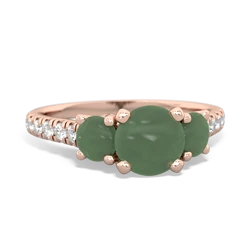 Turquoise Pave Trellis 14K Rose Gold ring R5500