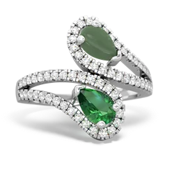 Jade Diamond Dazzler 14K White Gold ring R3000