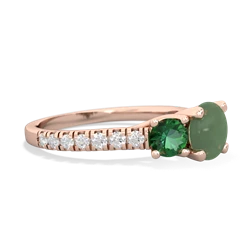 Jade Pave Trellis 14K Rose Gold ring R5500