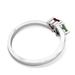 Jade Sweethearts 14K White Gold ring R5260