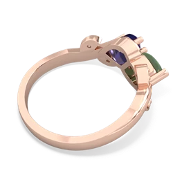 Jade Floral Elegance 14K Rose Gold ring R5790