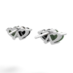 Jade Sweethearts 14K White Gold earrings E5260