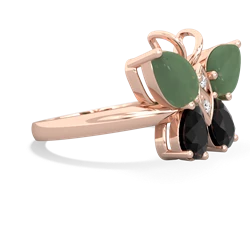 Jade Butterfly 14K Rose Gold ring R2215