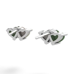 Jade Sweethearts 14K White Gold earrings E5260