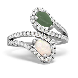 Jade Diamond Dazzler 14K White Gold ring R3000