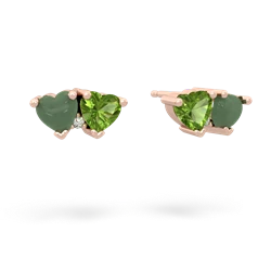 Jade Sweethearts 14K Rose Gold earrings E5260