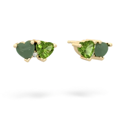 Jade Sweethearts 14K Yellow Gold earrings E5260