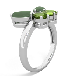 Jade Butterfly 14K White Gold ring R2215