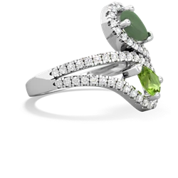 Jade Diamond Dazzler 14K White Gold ring R3000