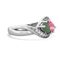 Jade Summer Winds 14K White Gold ring R5342