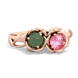 Jade Rose Garden 14K Rose Gold ring R5510