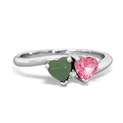 Jade Sweethearts 14K White Gold ring R5260