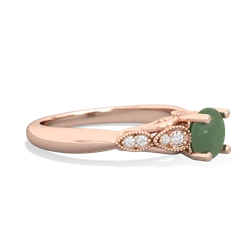 Jade Antique Elegance 14K Rose Gold ring R3100