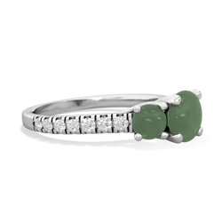 Jade Pave Trellis 14K White Gold ring R5500