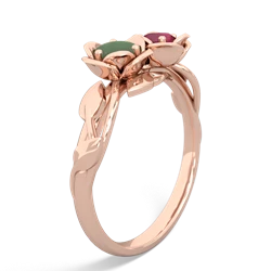 Jade Rose Garden 14K Rose Gold ring R5510