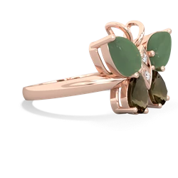 Jade Butterfly 14K Rose Gold ring R2215