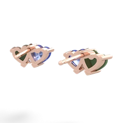 Jade Sweethearts 14K Rose Gold earrings E5260