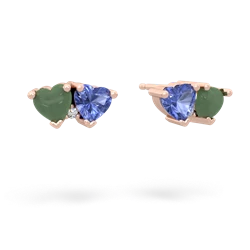 Jade Sweethearts 14K Rose Gold earrings E5260