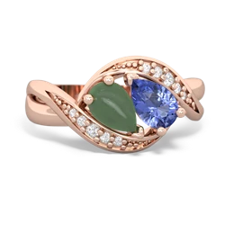 Jade Summer Winds 14K Rose Gold ring R5342