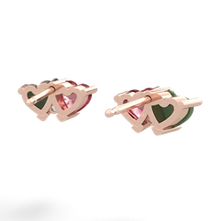 Jade Sweethearts 14K Rose Gold earrings E5260