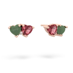 Jade Sweethearts 14K Rose Gold earrings E5260