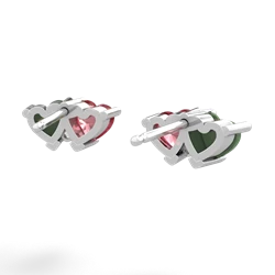 Jade Sweethearts 14K White Gold earrings E5260