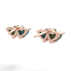 Jade Sweethearts 14K Rose Gold earrings E5260