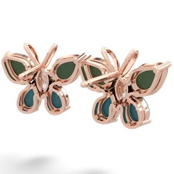 Jade Butterfly 14K Rose Gold earrings E2215