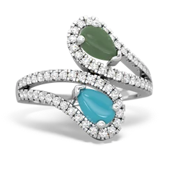 Jade Diamond Dazzler 14K White Gold ring R3000