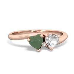 Jade Sweethearts 14K Rose Gold ring R5260