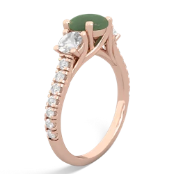 Jade Pave Trellis 14K Rose Gold ring R5500