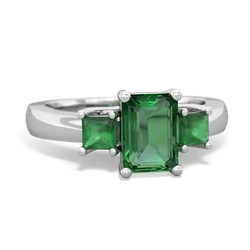 similar item - Three Stone Emerald-cut Trellis