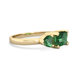 Alexandrite Three Stone 14K Yellow Gold ring R5235