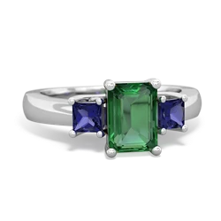 similar item - Three Stone Emerald-cut Trellis