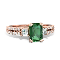 matching engagment rings - Classic 7x5mm Emerald-cut Engagement